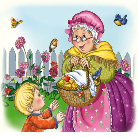 Иллюстрация к сказке Андерсена 'Бабушка'
