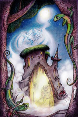 Иллюстрация к сказке Андерсена 'Волшебный холм'