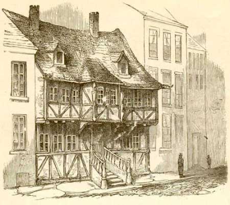 Иллюстрация к сказке Андерсена 'Старый дом'