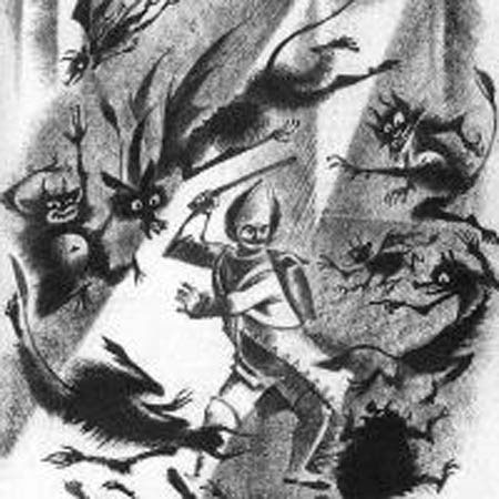 Иллюстрация к сказке братьев Гримм 'Брат-весельчак'