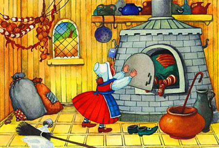 Иллюстрация к сказке братьев Гримм 'Железная печь'