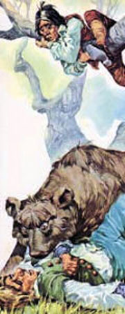 Иллюстрация к сказке братьев Гримм 'Медвежатник'