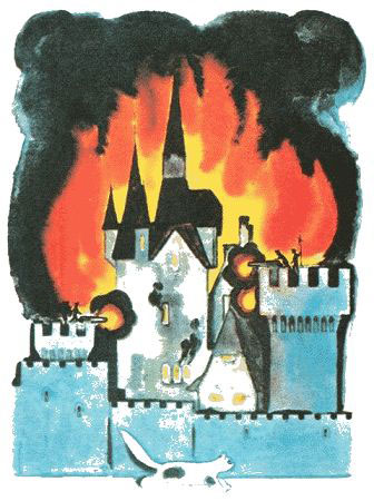 Иллюстрация к сказке братьев Гримм 'Шестеро весь свет обойдут'